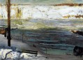 Eisgang George Wesley Bellows 1910 Realist Landschaft George Wesley Bellows